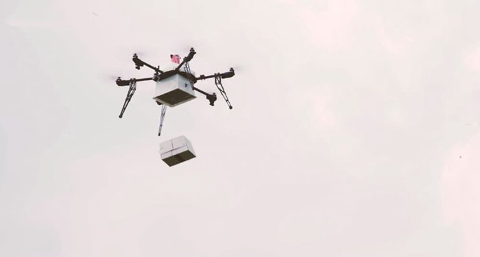 3D打印无人机用途_Flirtey用3D打印无人机进行物质运输