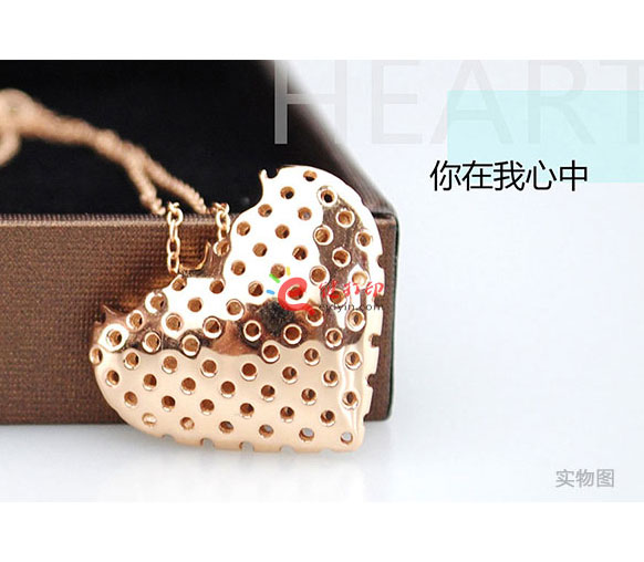 你在我心中心形吊坠