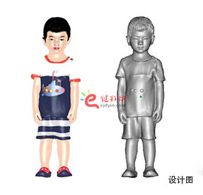 全彩3D打印儿童人像3